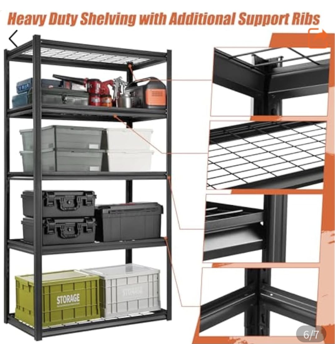 5 Tier Metal Shelf