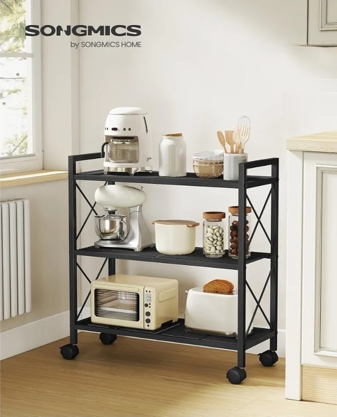 3 Tier Rolling Cart Shelf