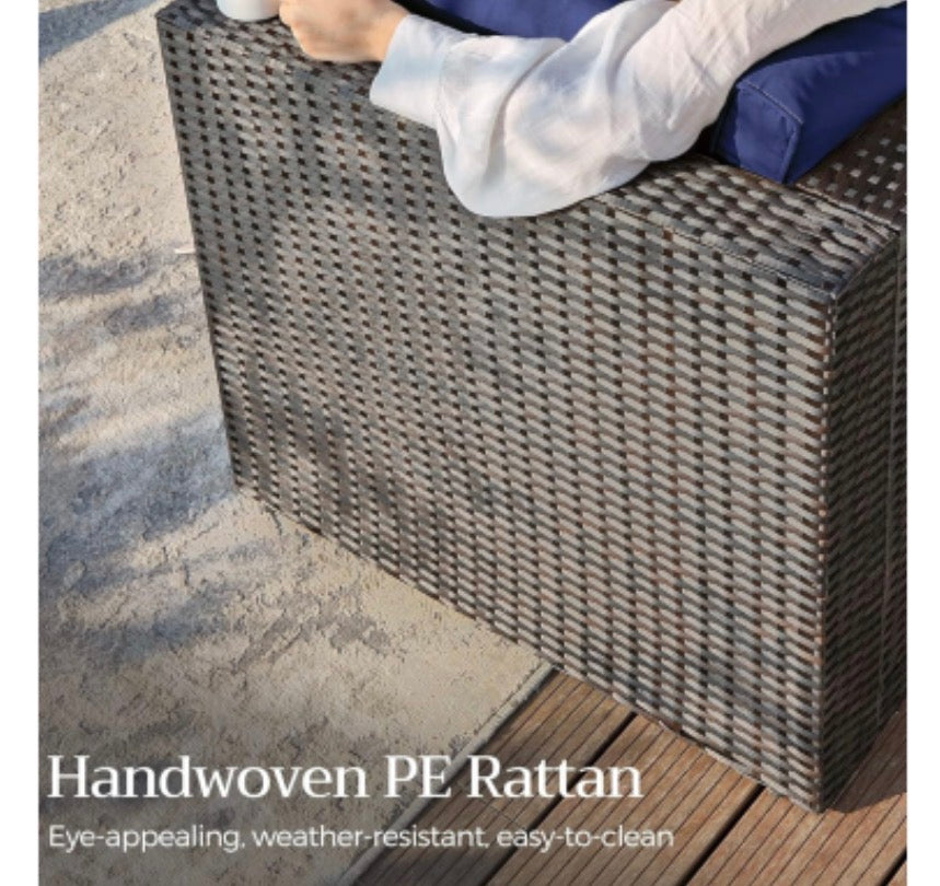 7 Piece Outdoor Rattan Furniture Set