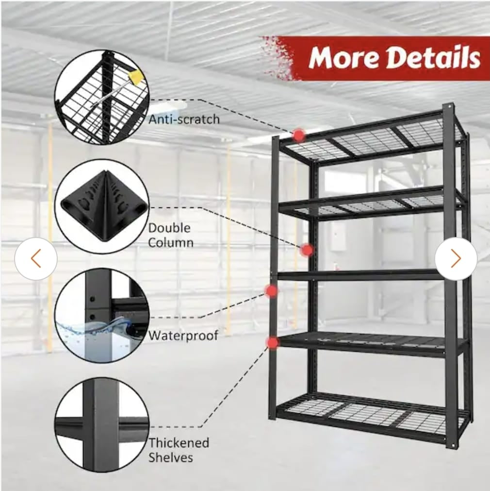 5 Tier Metal Shelf