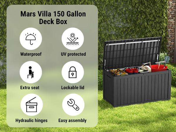 150 Gallon Outdoor Patio Box