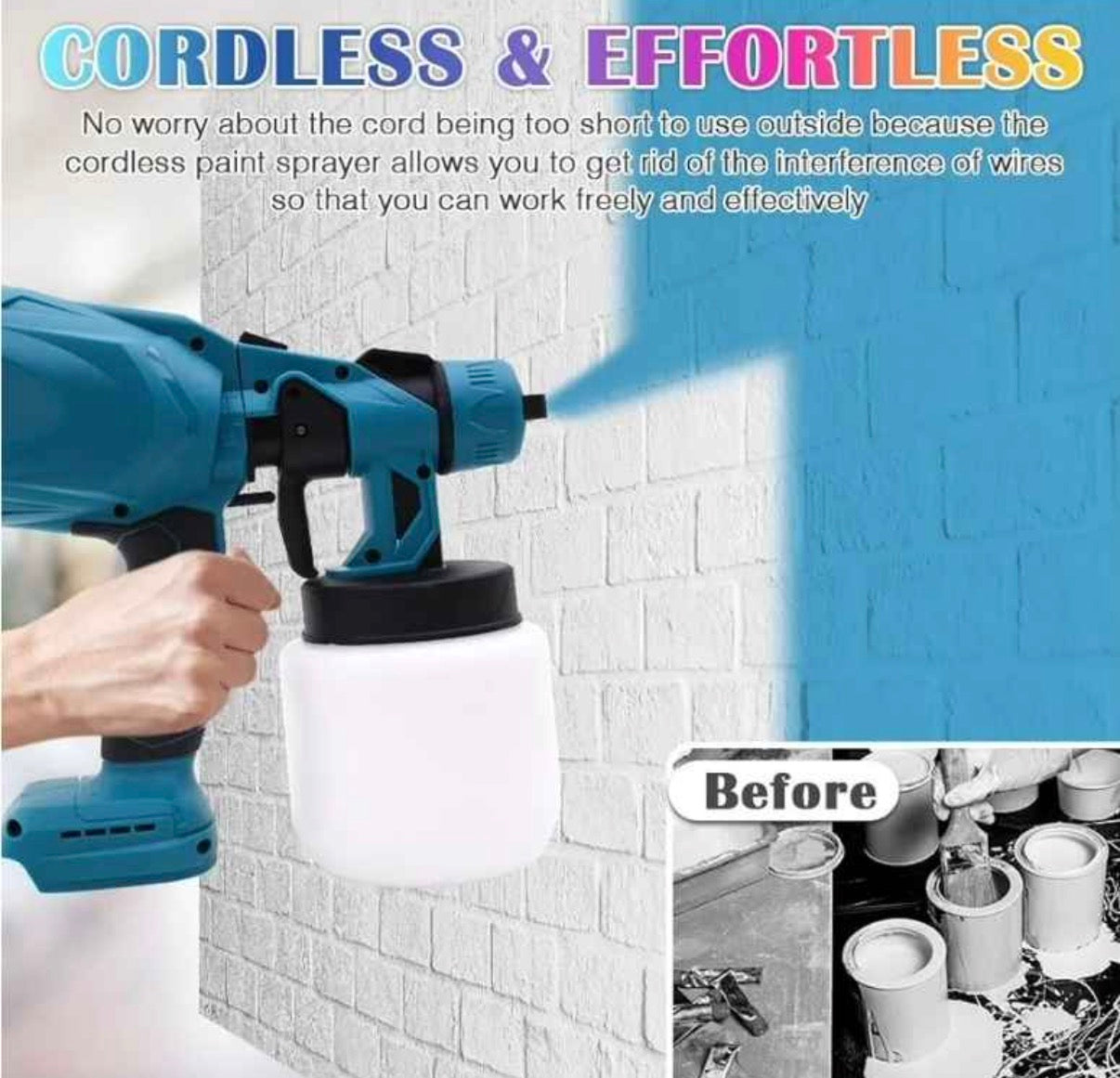 Cordless Pain Sprayer Gun