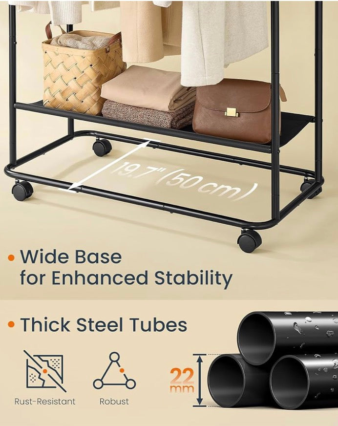 Double Rail Clothing Rack