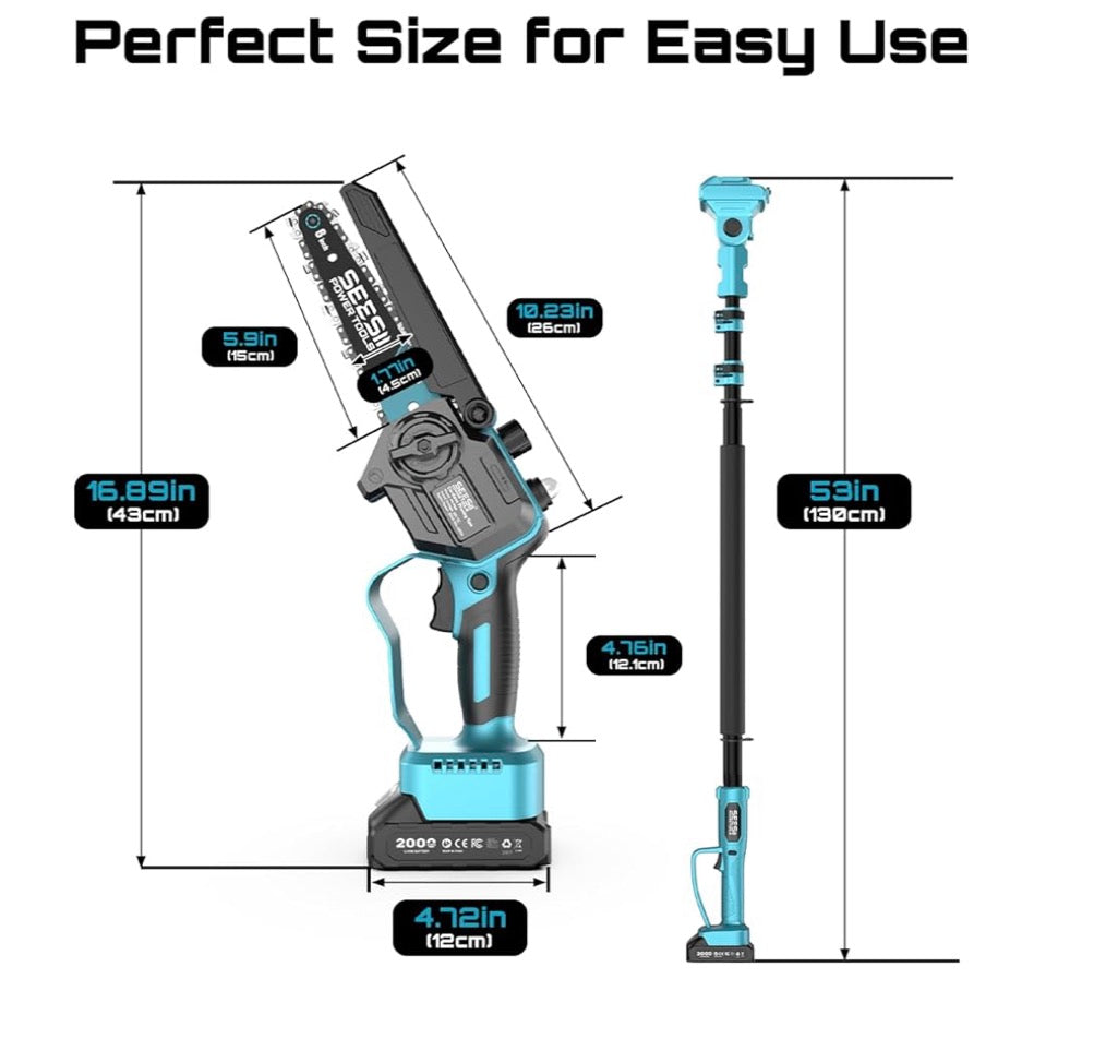 2-in-1 Electric Pole Saw