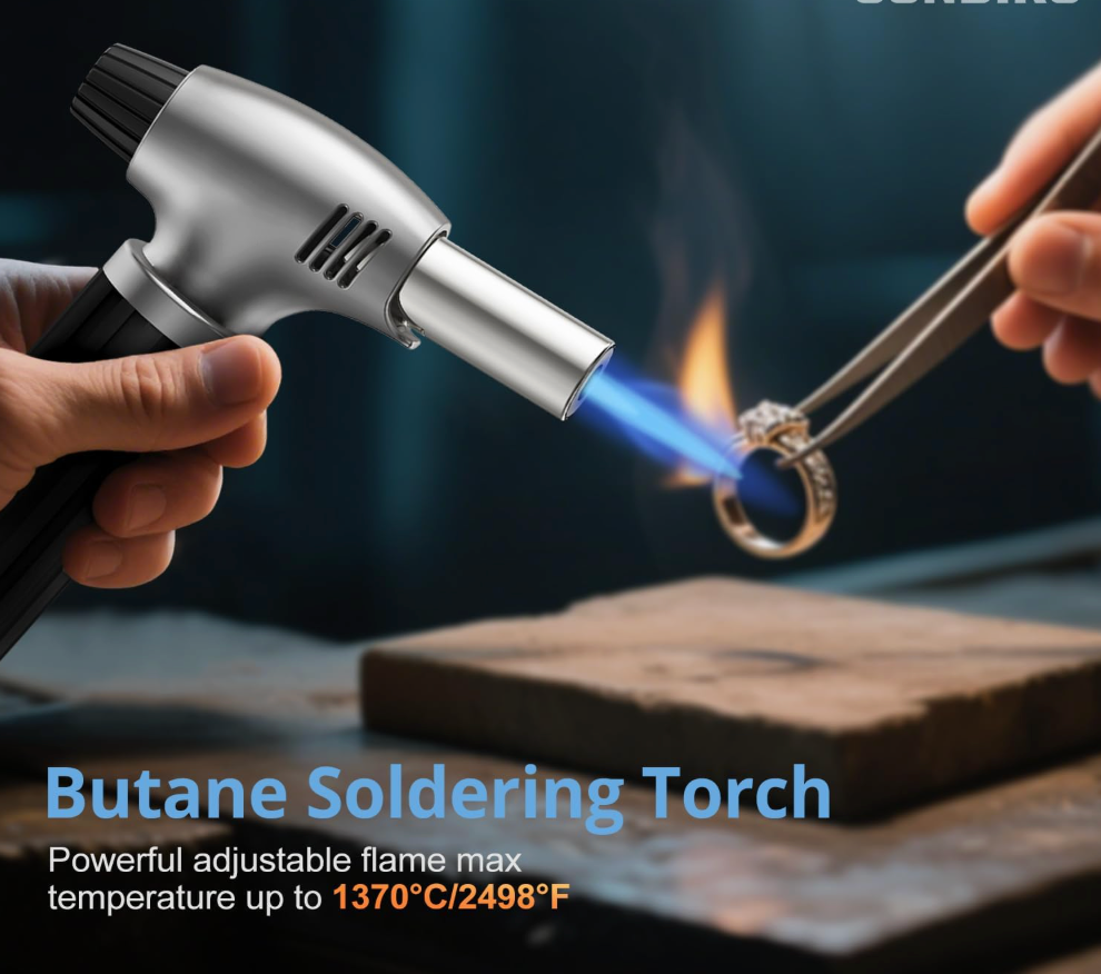 Adjustable Flame Butane Torch