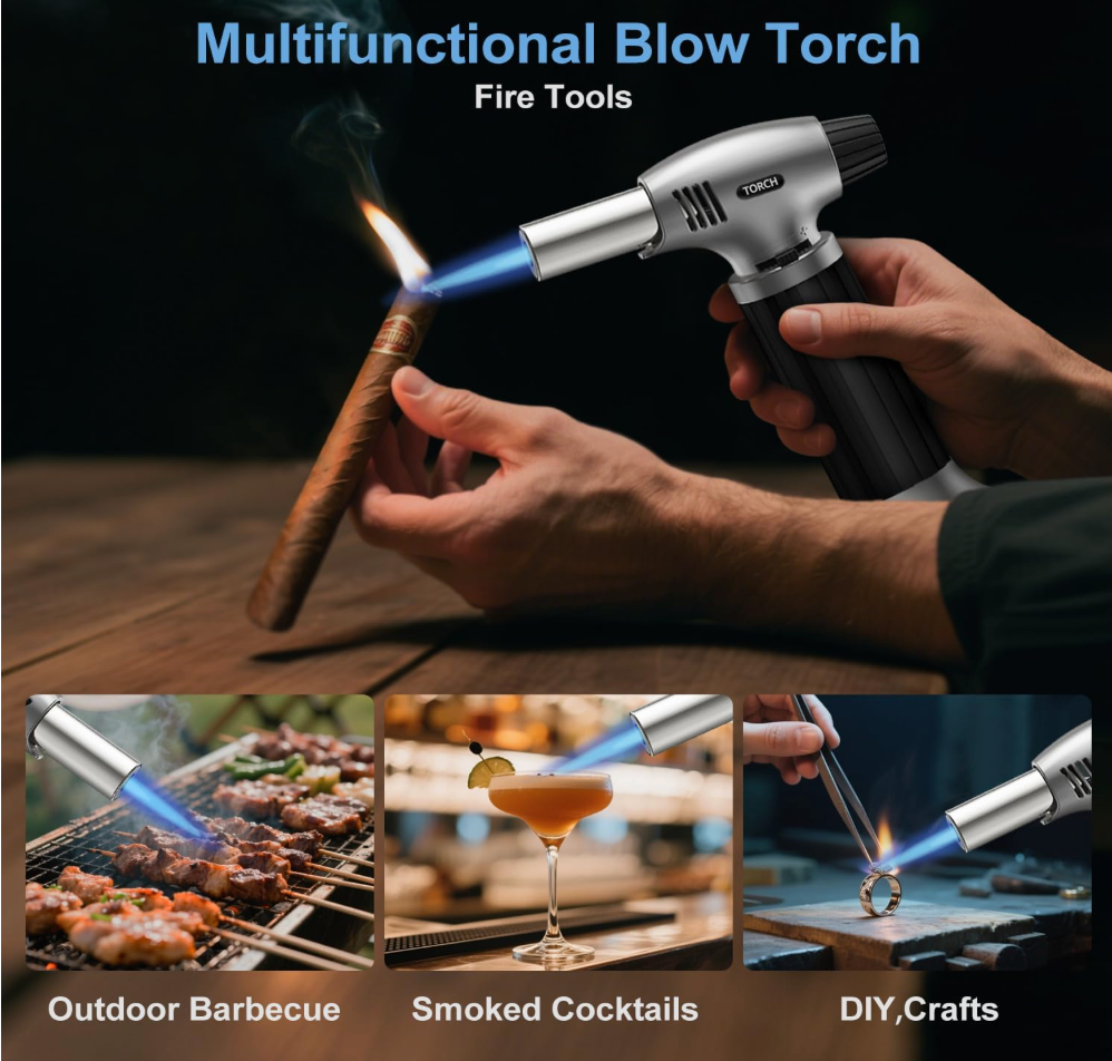 Adjustable Flame Butane Torch