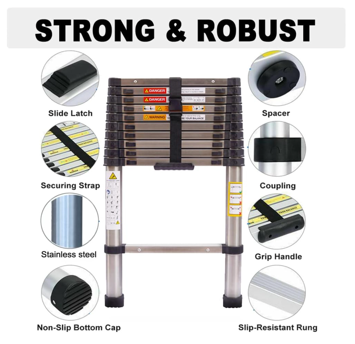 12.5ft Telescopic Ladder