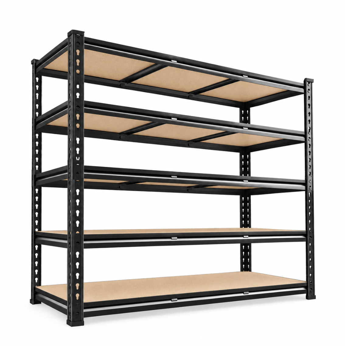 Heavy Duty 5-Tier Rivet Shelf – 48" W × 24" D × 72" H