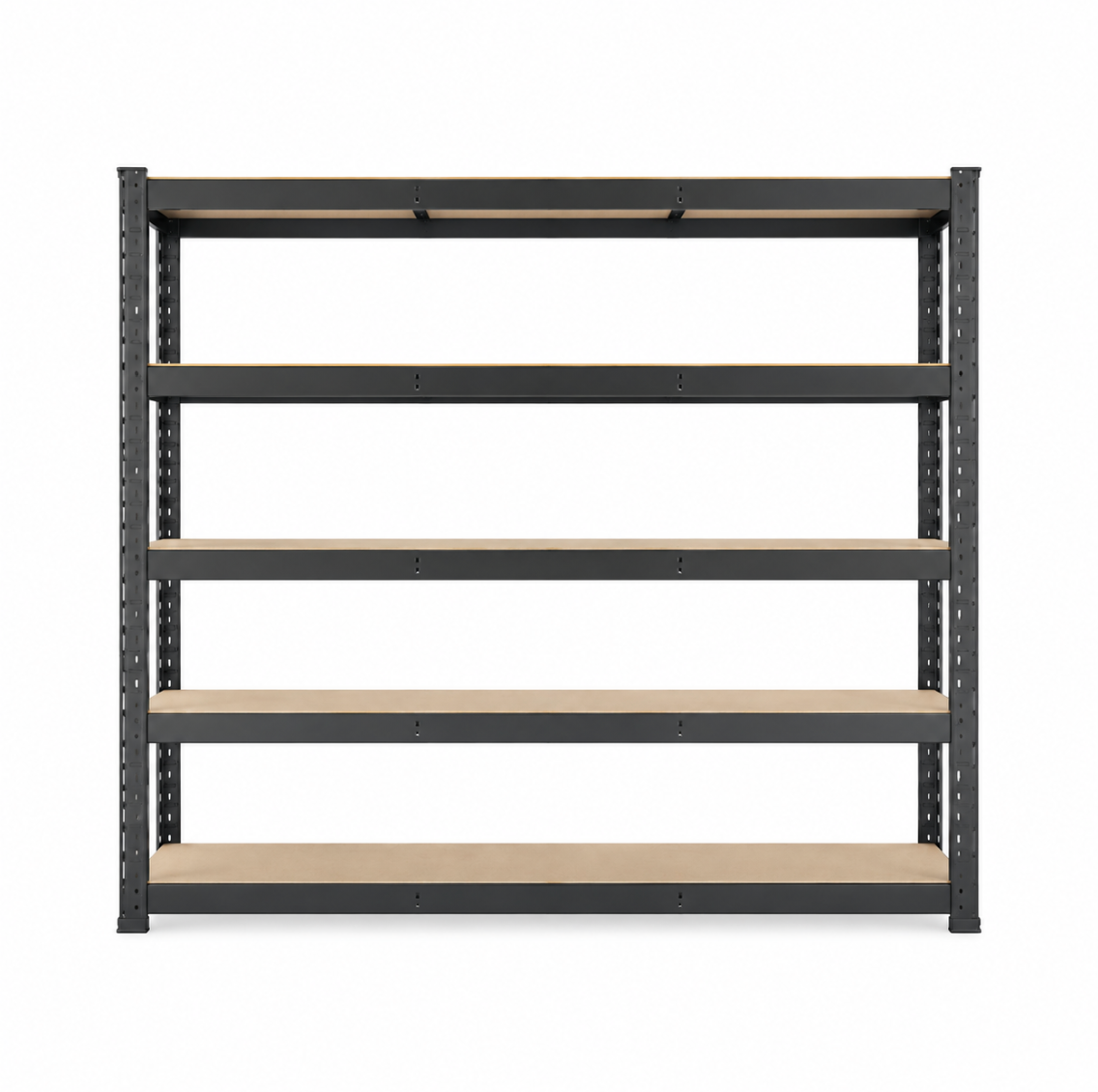 Heavy Duty 5-Tier Slot Post Shelf – 48" W × 16" D × 72" H